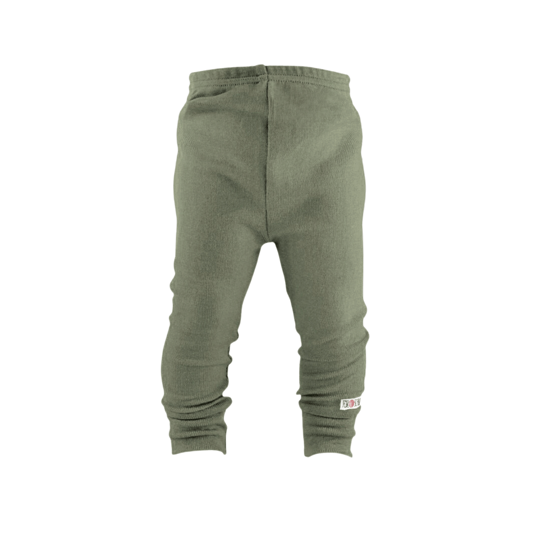 Upcycling Merino Schmale Hose Grün - ForSchur