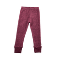Schmale Kaschmir Kinderhose Rosa meliert