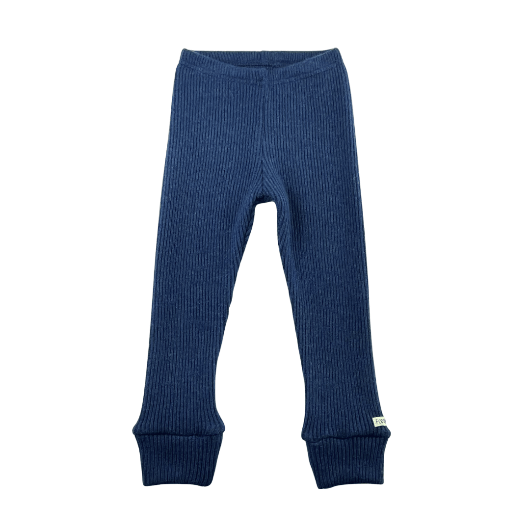 Schmale Kaschmir Kinderhose Blau