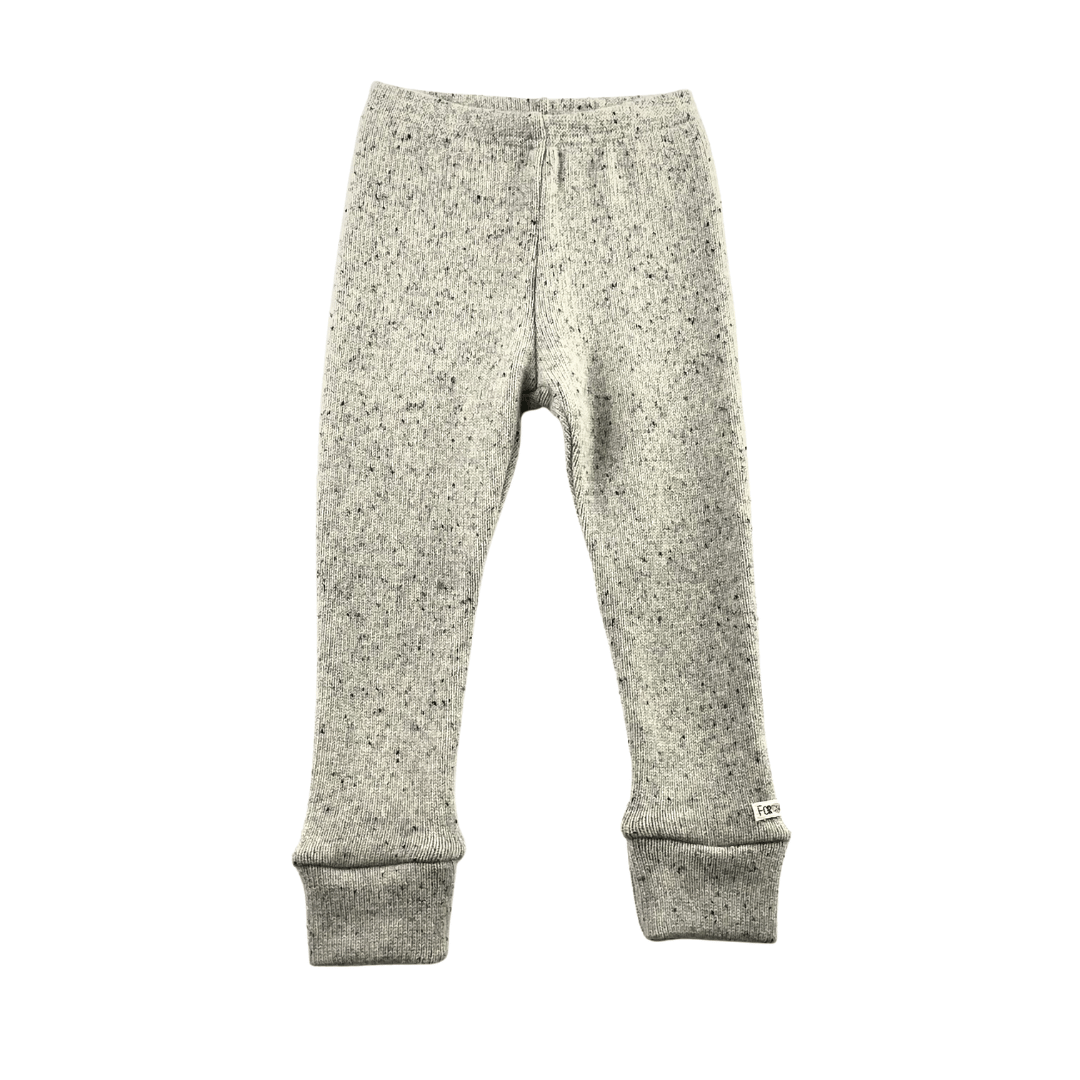 Schmale Kaschmir Kinderhose Grau