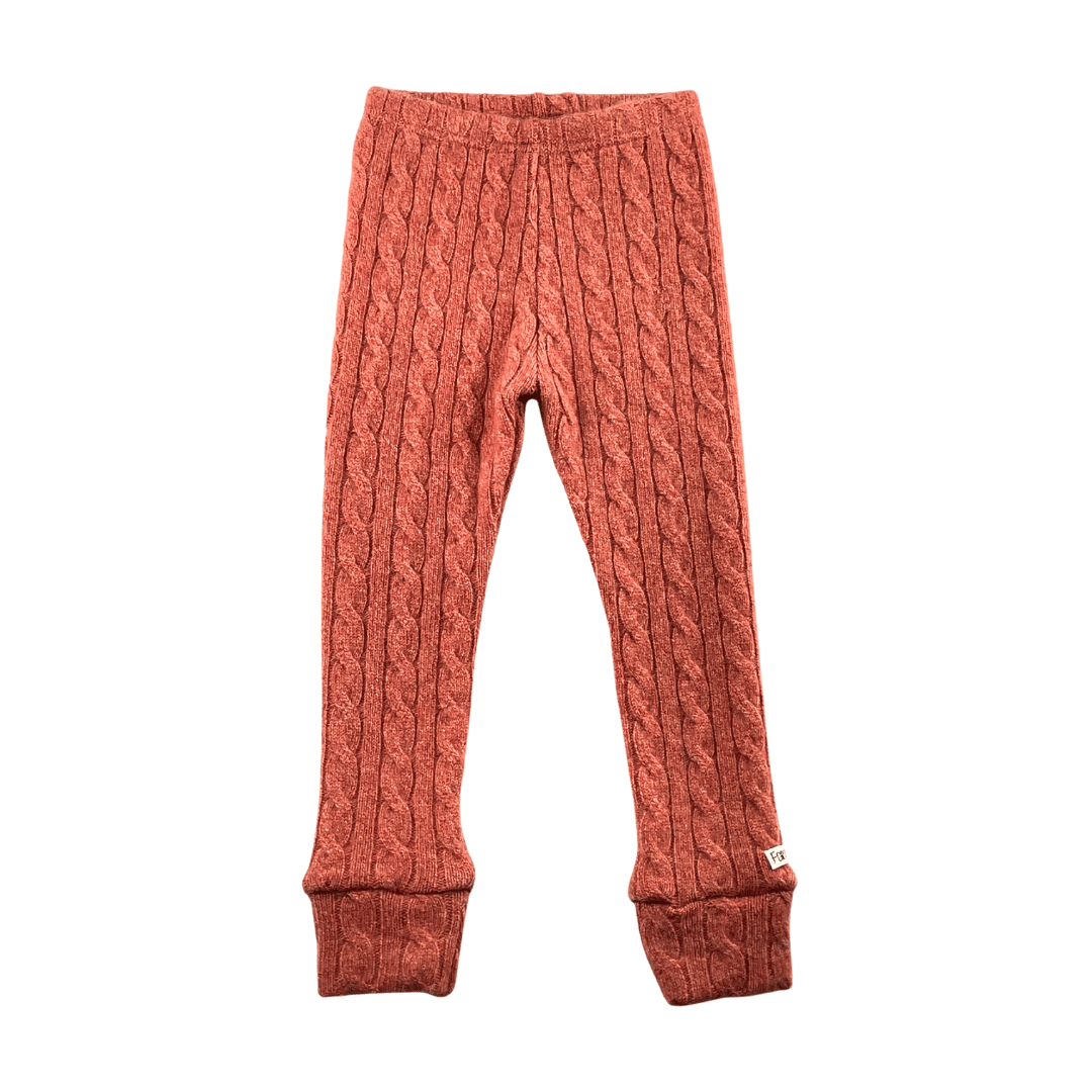Schmale Kaschmir Kinderhose Rosa