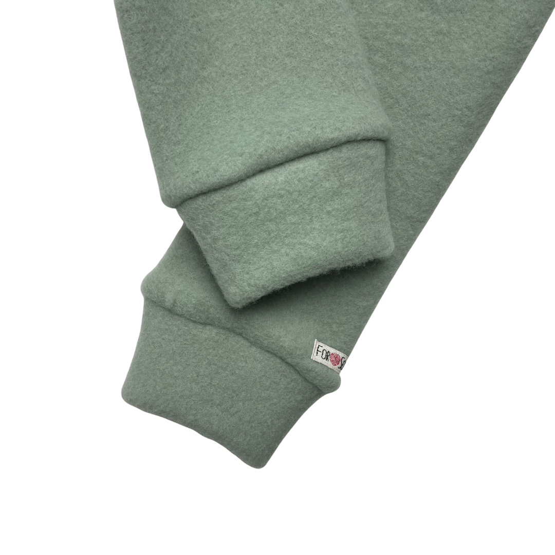 Kuschelfleece Überhose Seegras