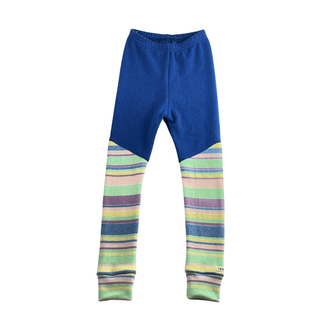 Upcycling Kaschmir Schmale Hose 110/116 mit Teilungsnaht