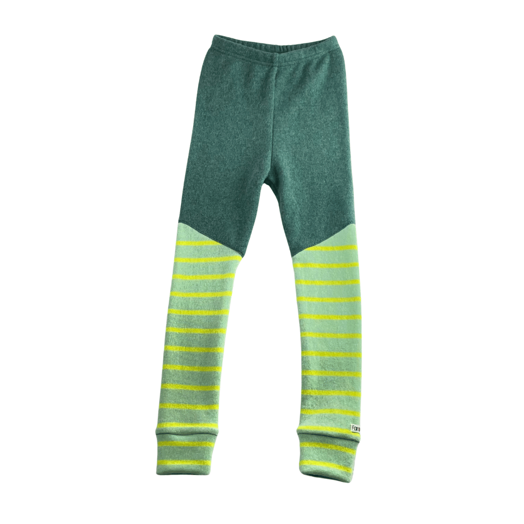Upcycling Kaschmir Schmale Hose 110/116 mit Teilungsnaht