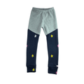 Upcycling Kaschmir Schmale Hose 122/128 mit Teilungsnaht