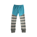 Upcycling Kaschmir Schmale Hose 122/128 mit Teilungsnaht