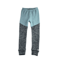 Upcycling Kaschmir Schmale Hose 122/128 mit Teilungsnaht
