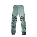 Upcycling Kaschmir Schmale Hose 122/128 mit Teilungsnaht