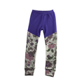 Upcycling Kaschmir Schmale Hose 122/128 mit Teilungsnaht