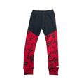 Upcycling Kaschmir Schmale Hose 122/128 mit Teilungsnaht
