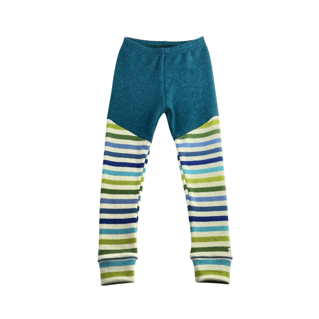 Upcycling Kaschmir Schmale Hose 122/128 mit Teilungsnaht
