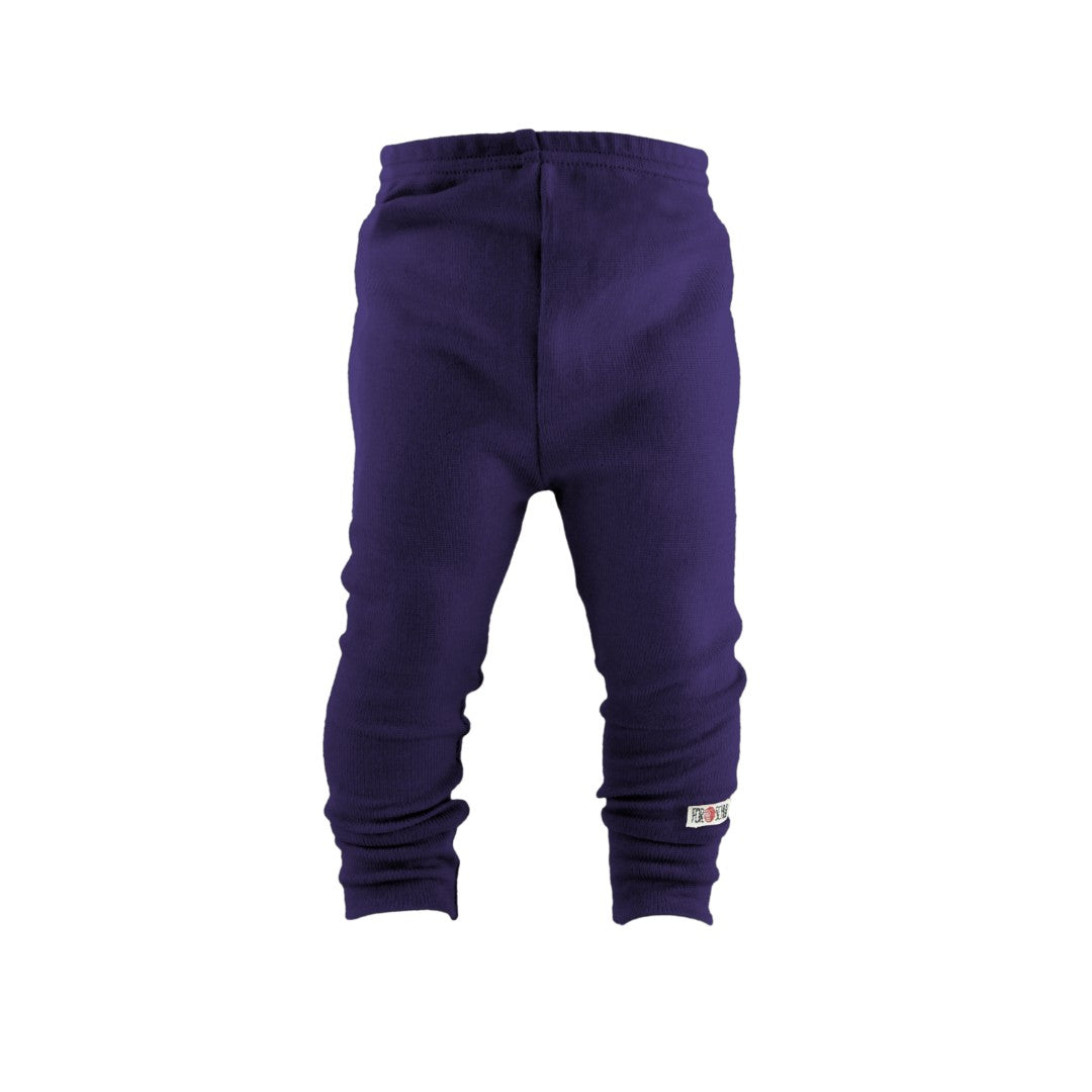 Upcycling Schmale Kaschmirhose dunkle Heidelbeere meliert