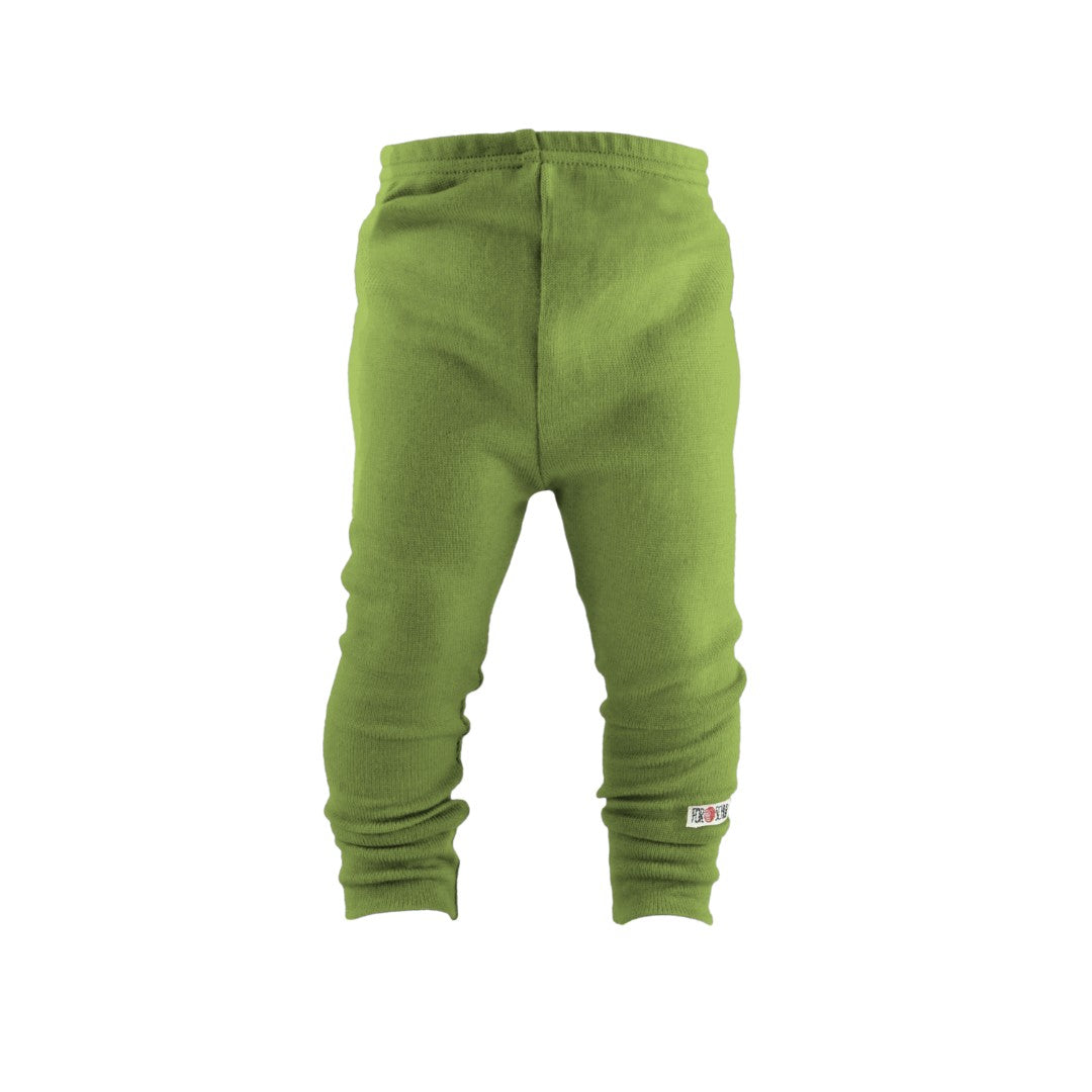 Upcycling Schmale Kaschmirhose Olive hell