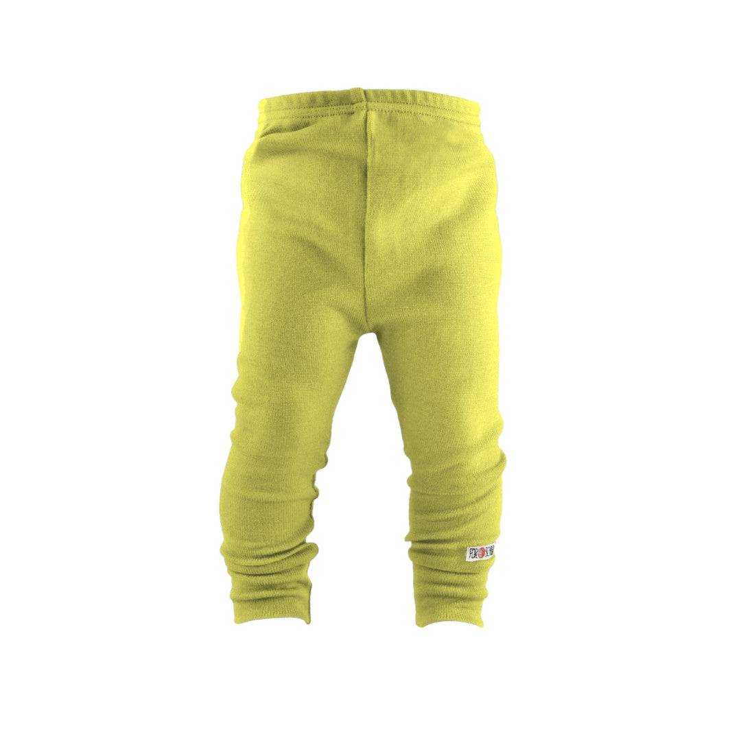 Schmale Kaschmir Kinderhose Pistazie