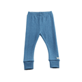 Schmale Kaschmirhose Blau