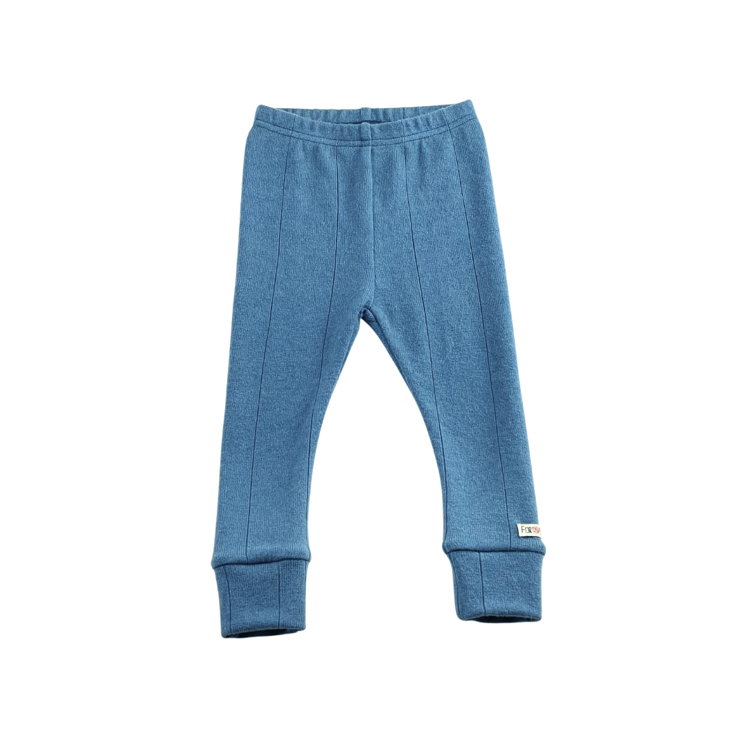 Schmale Kaschmirhose Blau