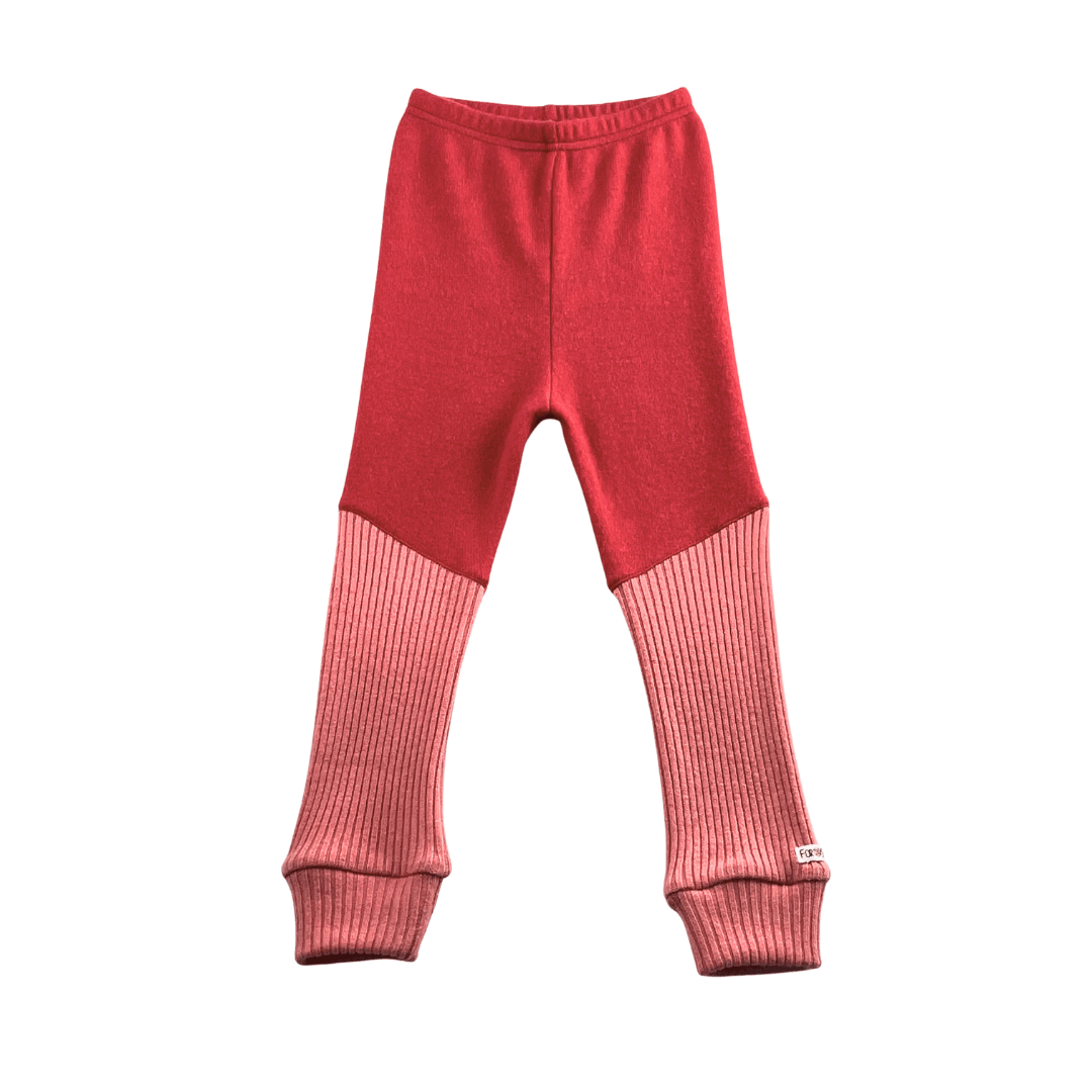 Schmale Kaschmirhose mit Teilungsnaht