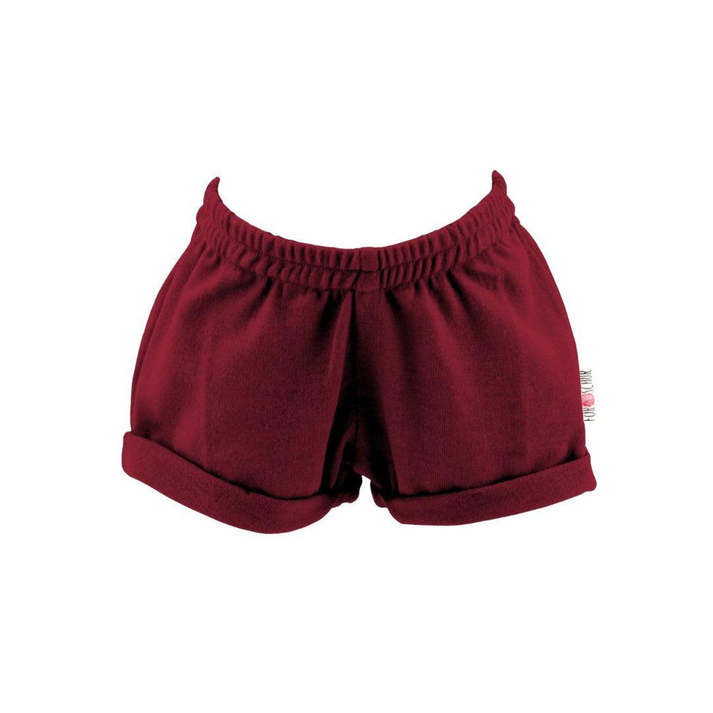 Upcycling Merino Shorts Bordeaux - ForSchur