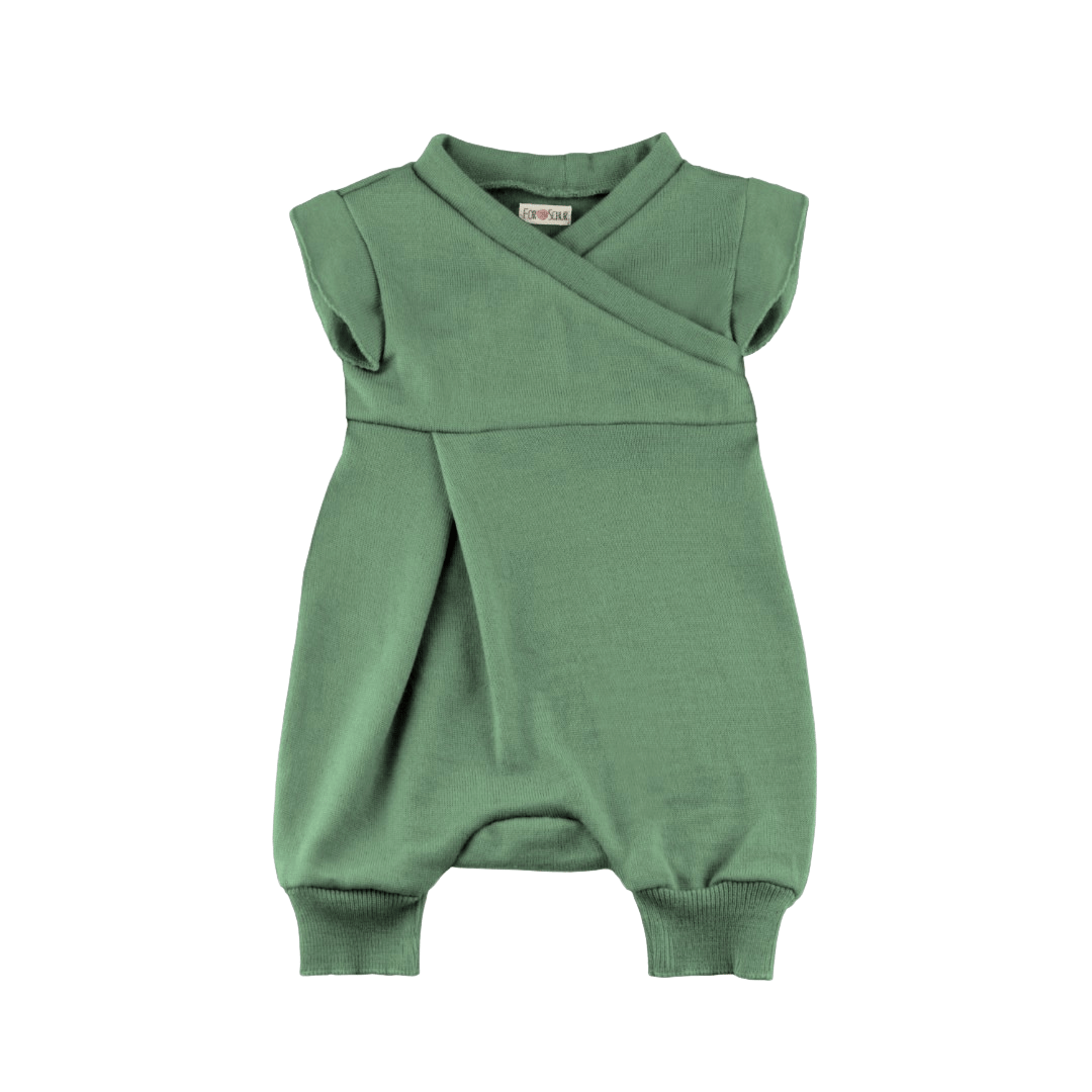 Sommereinteiler 100 % Merino – Koralle, Bernstein