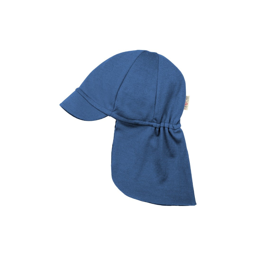 Upcycling Merino Sonnenmütze Ozean meliert - ForSchur