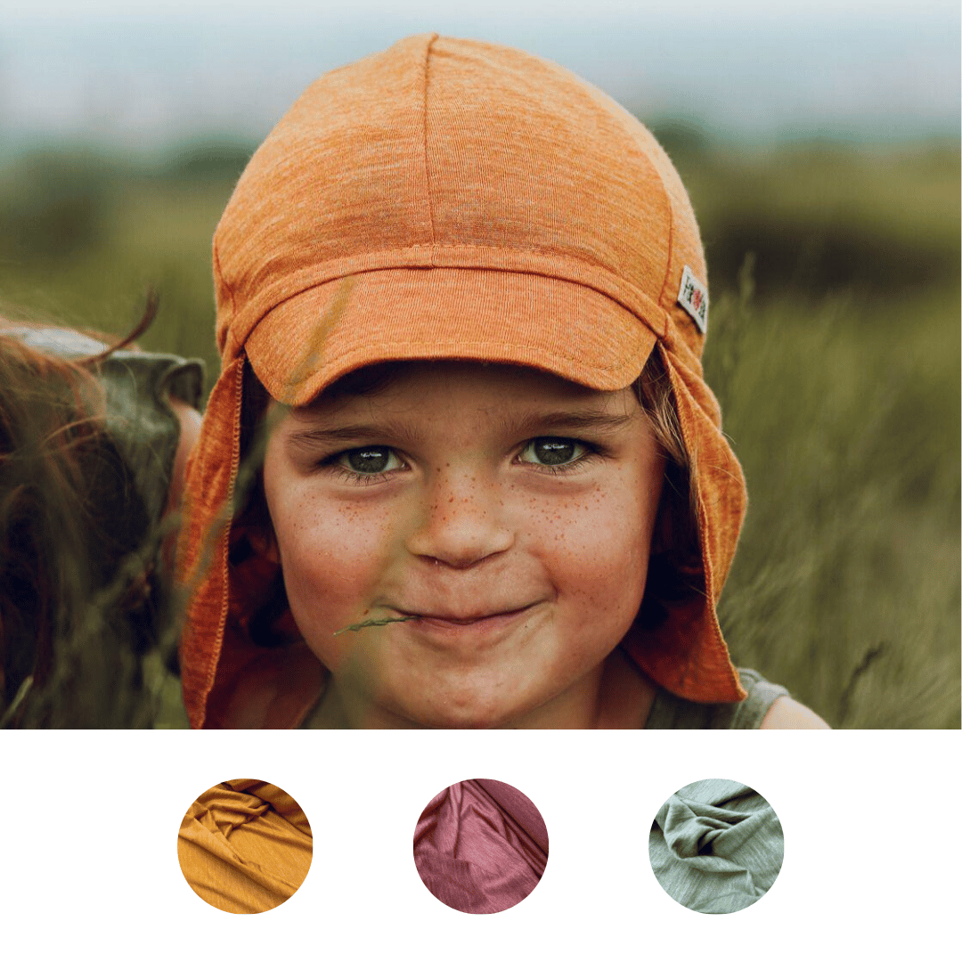 Kinder Sonnenmütze Sommermerino