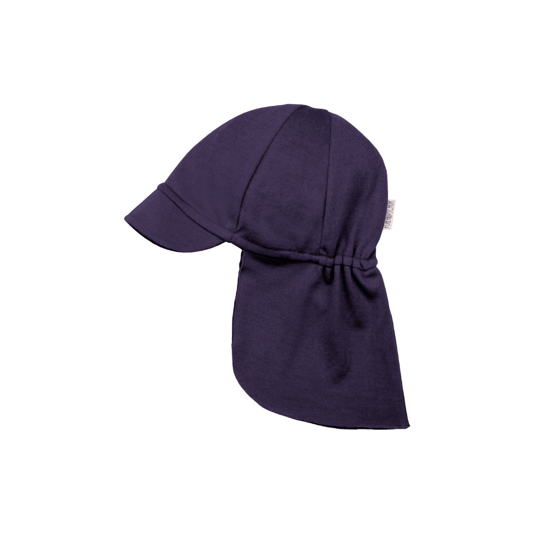 Upcycling Merino Sonnenmütze Lila - ForSchur