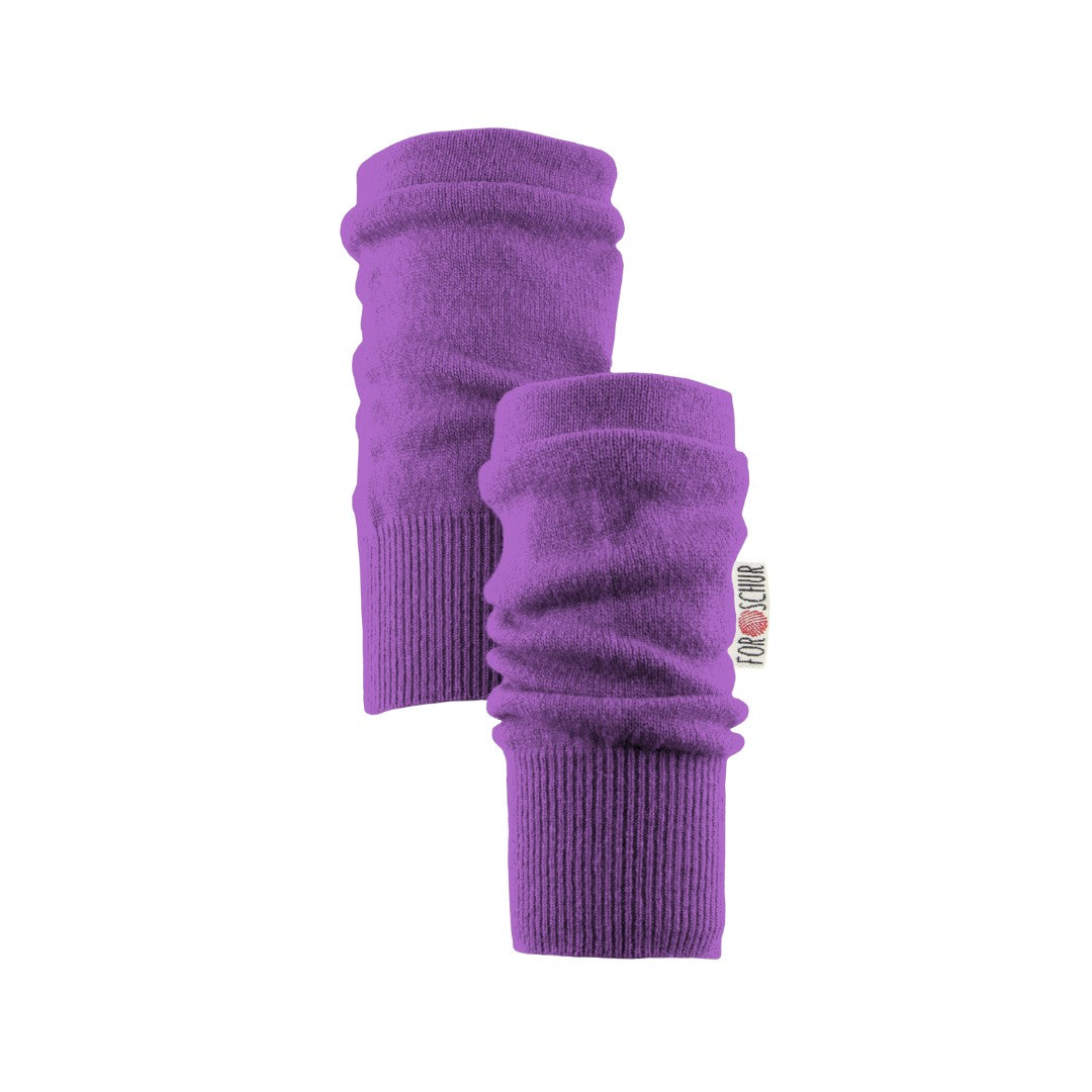 Upcycling Kaschmir Stulpen Lavendel