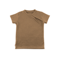 Upcycling Merino T-Shirt mit der Falte Braun meliert - ForSchur