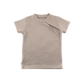 Upcycling Merino T-Shirt mit der Falte Braun meliert - ForSchur