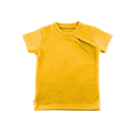 Kaschmir Kinder T-Shirt mit der Falte Gelb