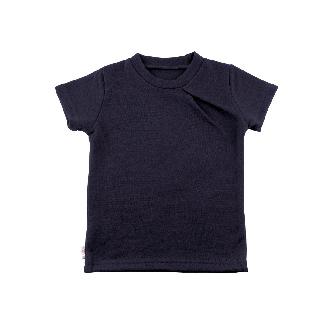 Kaschmir Kinder T-Shirt mit der Falte Lila
