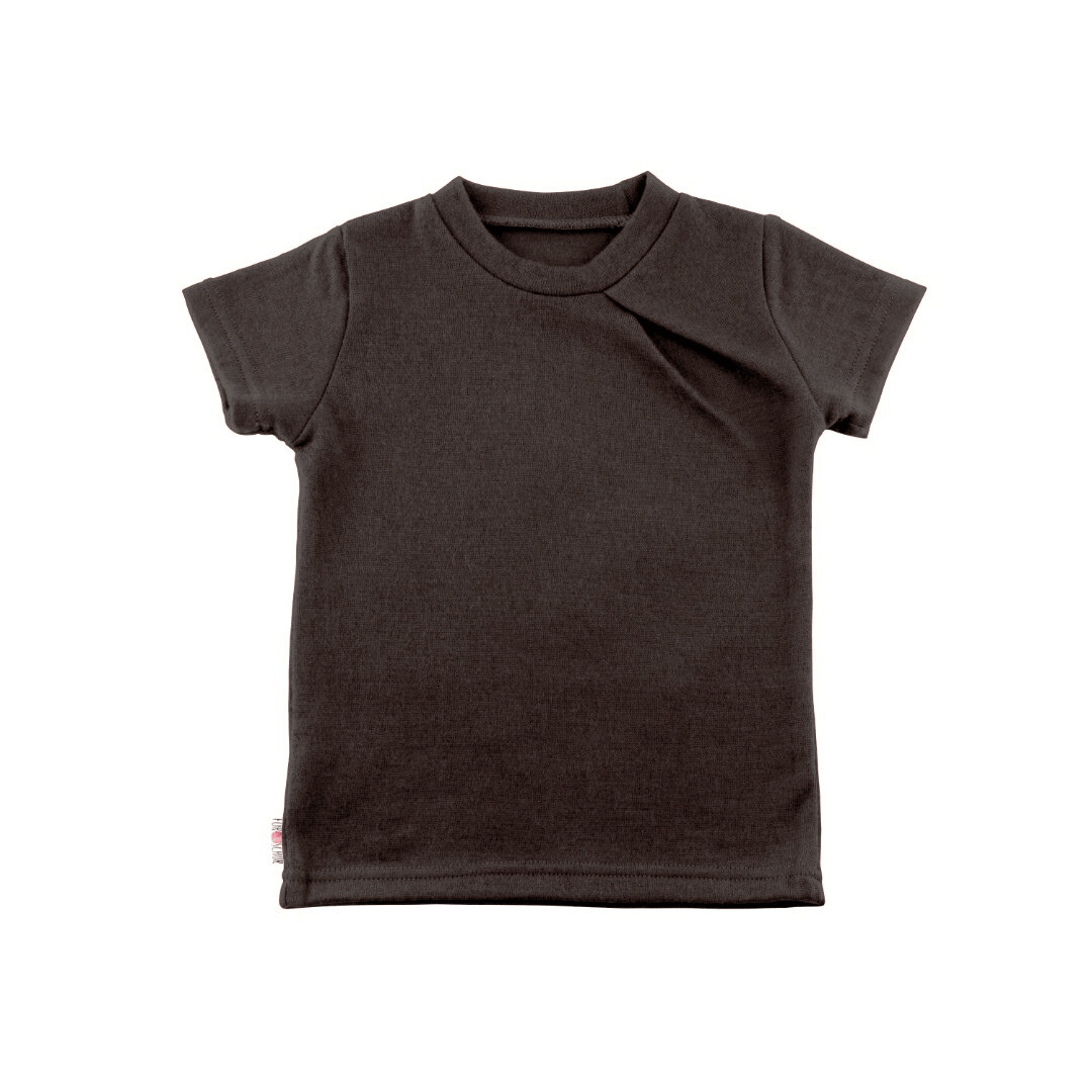 Kaschmir Kinder T-Shirt mit der Falte Lila