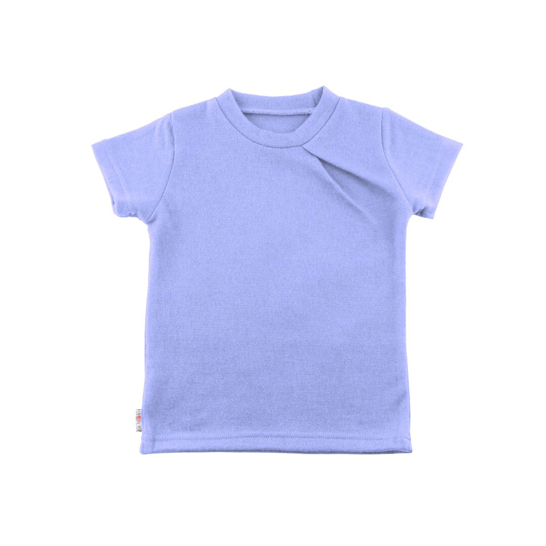 Kaschmir Kinder T-Shirt mit der Falte Lila