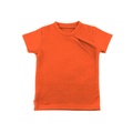 Kaschmir Kinder T-Shirt mit der Falte Orange