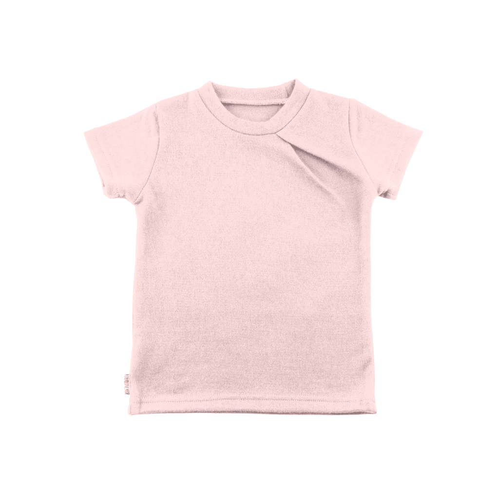 Upcycling Merino T-Shirt mit der Falte Rosa - ForSchur