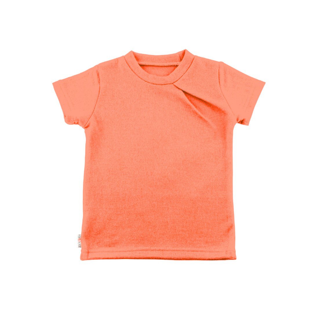 Kaschmir Kinder T-Shirt mit der Falte Rosa