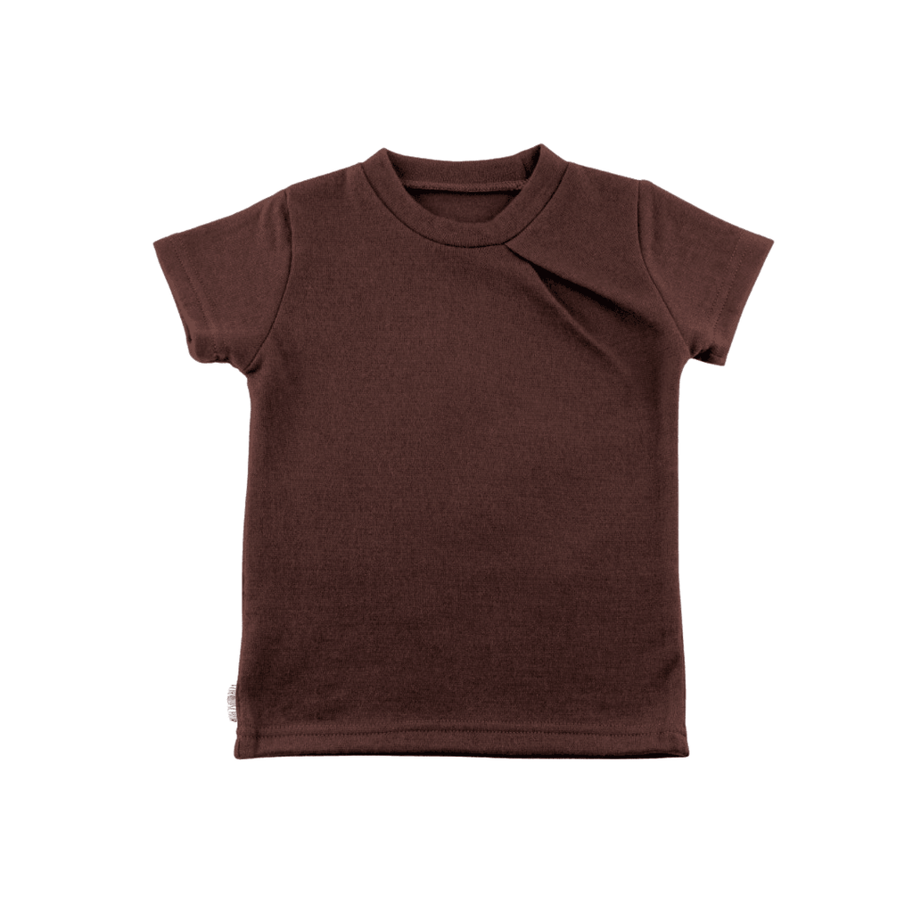 Upcycling Merino T-Shirt mit der Falte Rot - ForSchur