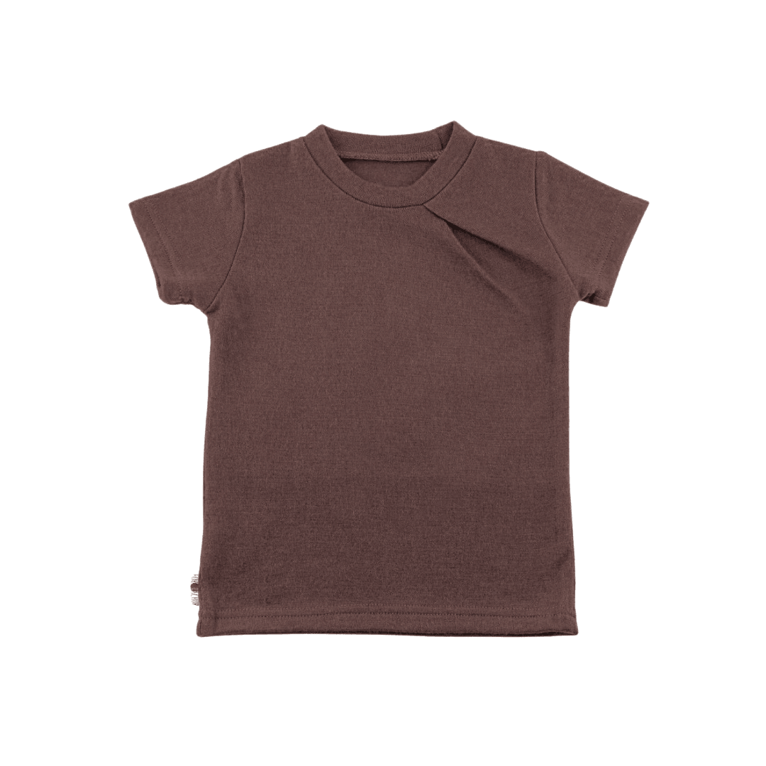Upcycling Merino T-Shirt mit der Falte Rot - ForSchur