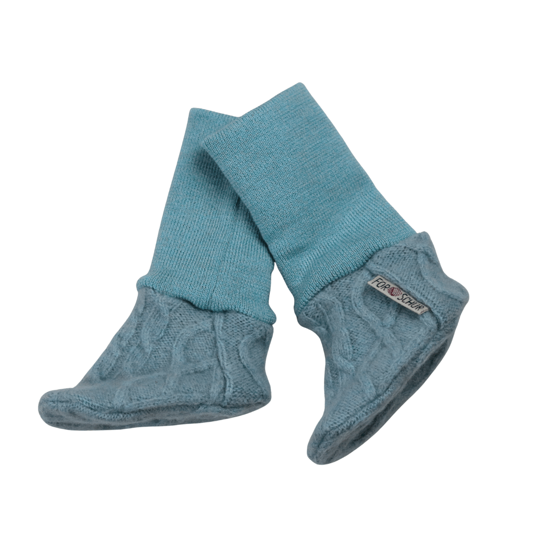 Sonderauflage: Trageschuhe Grobstrick Blau