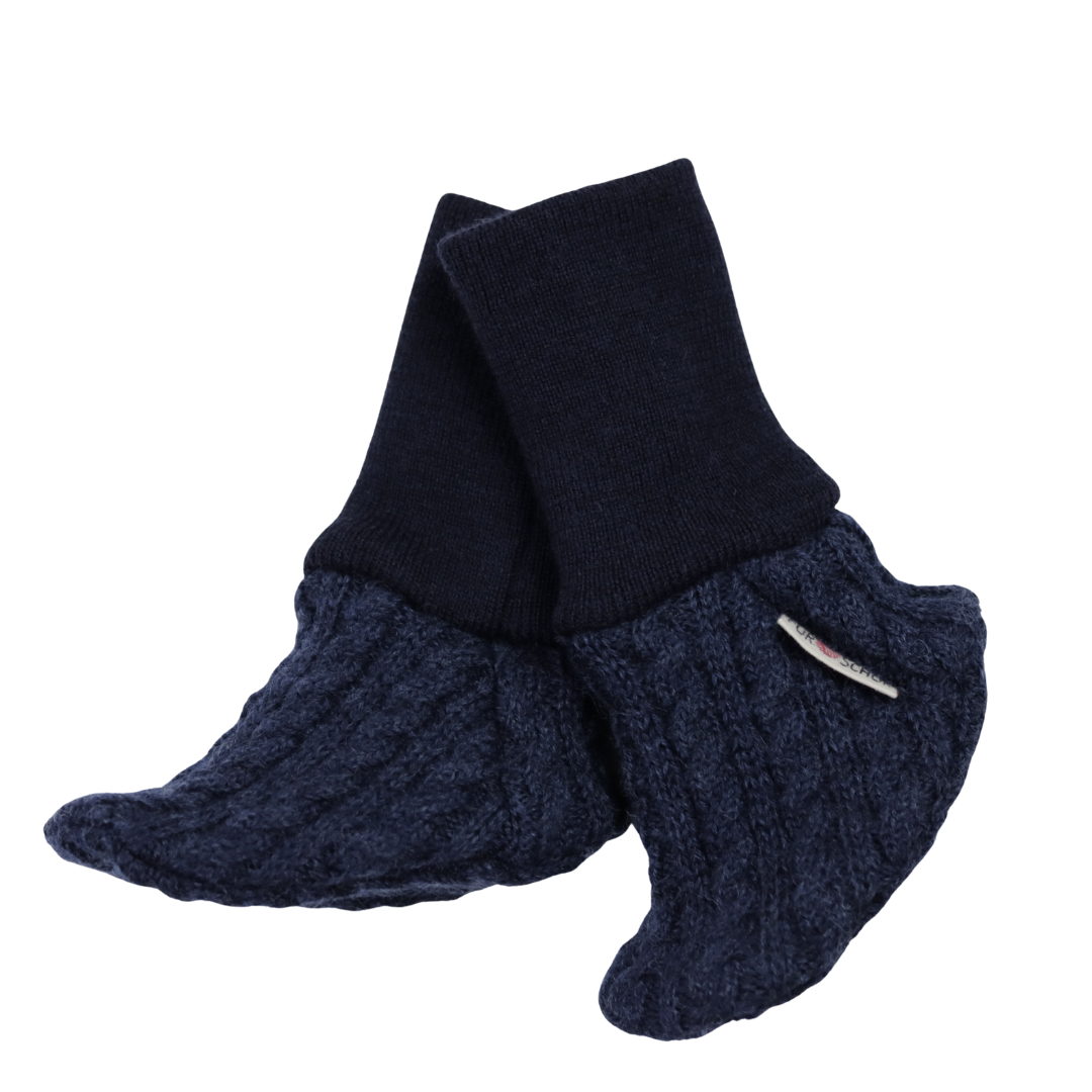 Sonderauflage: Trageschuhe Grobstrick Blau