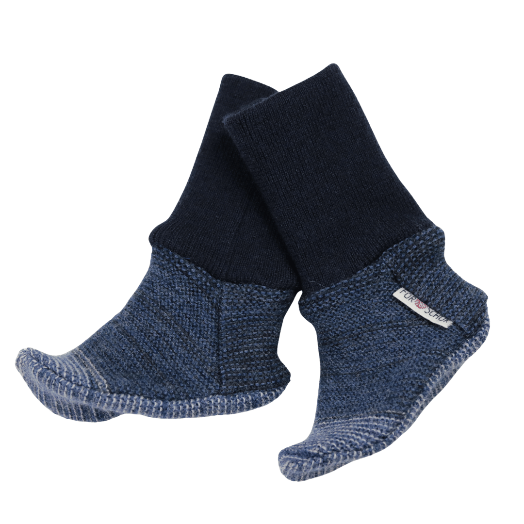 Sonderauflage: Trageschuhe Grobstrick Blau