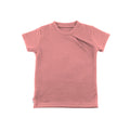 Kaschmir Kinder T-Shirt mit der Falte helle Anemone meliert