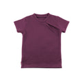 Kaschmir Kinder T-Shirt mit der Falte helle Aubergine