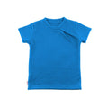 Upcycling Merino T-Shirt mit der Falte Azurblau - ForSchur