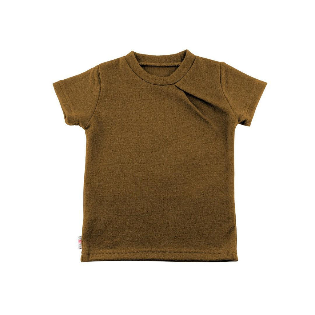 Upcycling Merino T-Shirt mit der Falte Bär - ForSchur