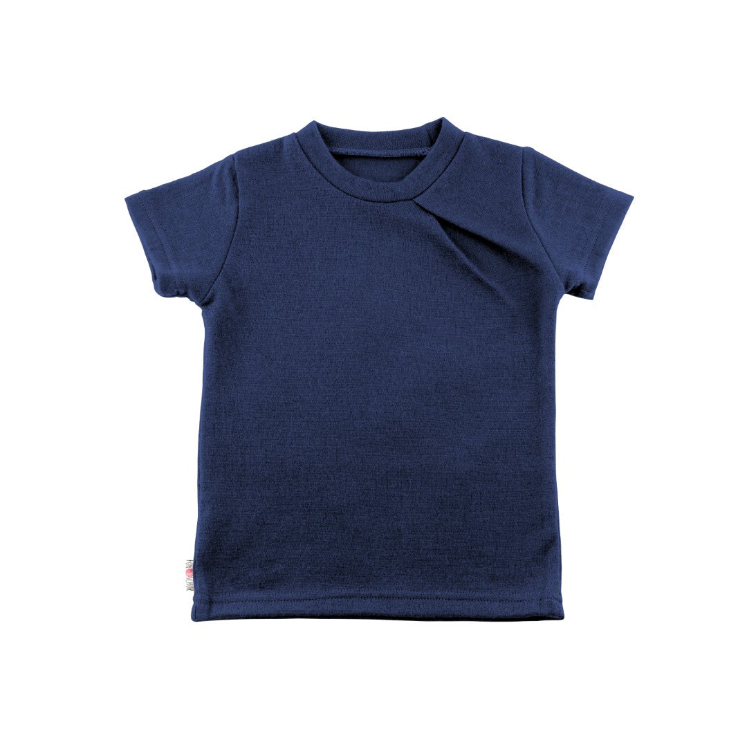 Kaschmir Kinder T-Shirt mit der Falte Blauwal