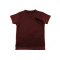 Kaschmir Kinder T-Shirt mit der Falte dunkle Brombeere