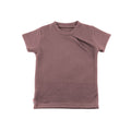 Kaschmir Kinder T-Shirt mit der Falte helle Brombeere