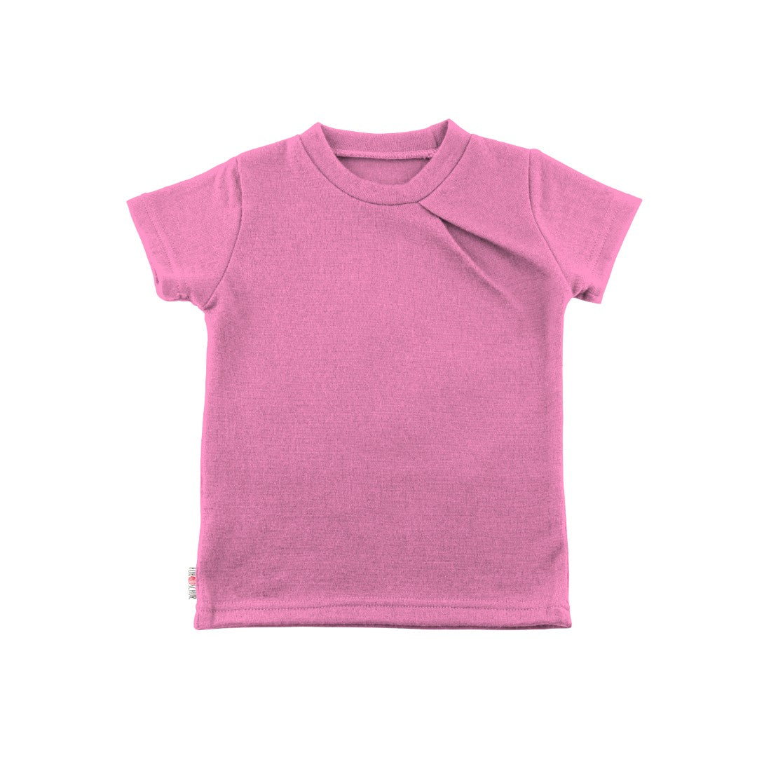 Kaschmir Kinder T-Shirt mit der Falte Flieder