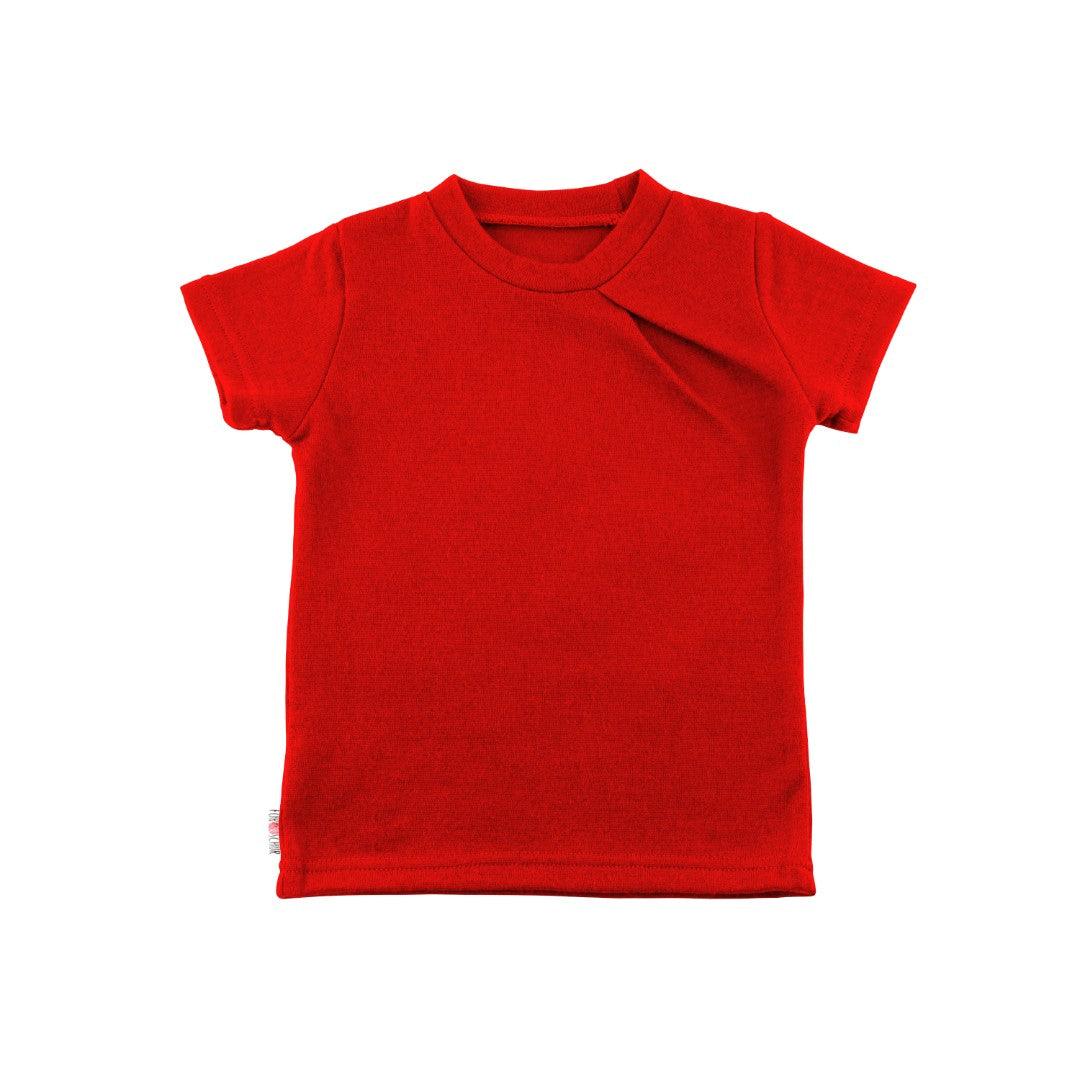 Upcycling Merino T-Shirt mit der Falte Johannisbeere - ForSchur